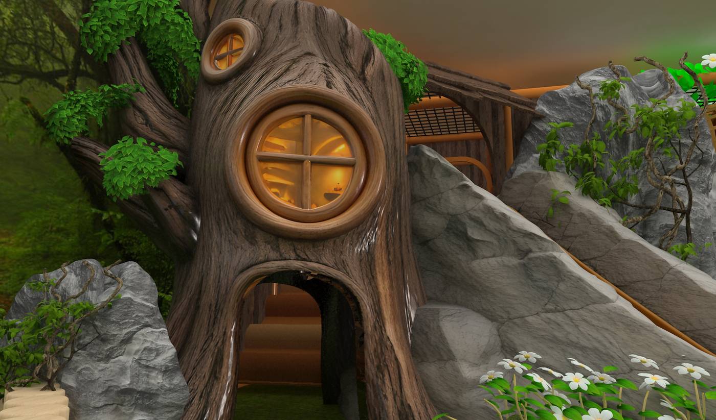 TreToppen — Custom Forest Indoor Playground, Norway — custom playground for Norway